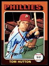 1975 Topps #477 Tom Hutton Signed Auto Autograph 