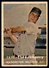 1957 Topps #356 Faye Throneberry Very Good ID: 132378 1957 Topps #356 Faye Throneberry Very Good ID: 132378
