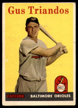 1958 Topps #429 Gus Triandos VG Very Good 1958 Topps #429 Gus Triandos VG Very Good