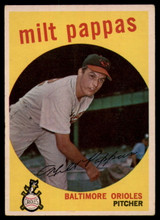 1959 Topps #391 Milt Pappas Very Good  ID: 161574