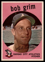 1959 Topps #423 Bob Grim Excellent+  ID: 139054