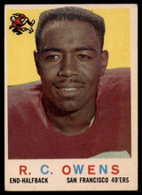 1959 Topps #33 R.C. Owens Excellent+ 1959 Topps #33 R.C. Owens Excellent+