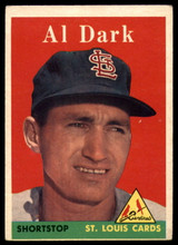 1958 Topps #125 Alvin Dark UER VG Very Good ID: 102446 1958 Topps #125 Alvin Dark UER VG Very Good ID: 102446