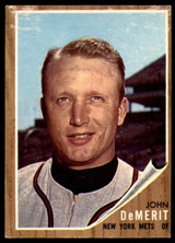 1962 Topps #4 John DeMerit Very Good  ID: 194355