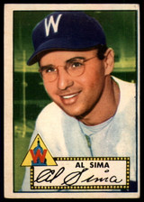 1952 Topps #93 Al Sima EX++ RC Rookie ID: 53806