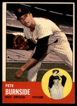 1963 Topps # 19 Pete Burnside EX++ Excellent++  ID: 112952
