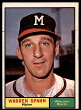 1961 Topps #200 Warren Spahn EX 