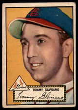 1952 Topps #56 Tommy Glaviano VG Black Back