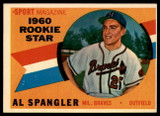 1960 Topps #143 Al Spangler RS EX Excellent RC Rookie ID: 107588 1960 Topps #143 Al Spangler RS EX Excellent RC Rookie ID: 107588