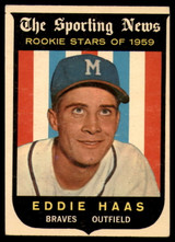 1959 Topps #126 Eddie Haas RS EX Excellent RC Rookie 1959 Topps #126 Eddie Haas RS EX Excellent RC Rookie