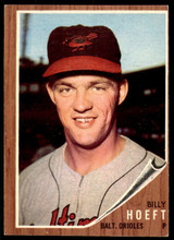 1962 Topps #134 Billy Hoeft UER Excellent  ID: 194900
