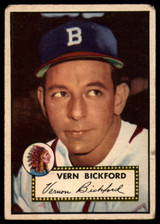 1952 Topps #252 Vern Bickford VG 