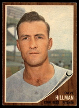 1962 Topps #282 Dave Hillman UER Excellent ID: 180080 1962 Topps #282 Dave Hillman UER Excellent ID: 180080
