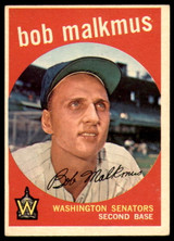 1959 Topps #151 Bobby Malkmus Excellent+ ID: 199538 1959 Topps #151 Bobby Malkmus Excellent+ ID: 199538