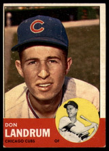 1963 Topps #113 Don Landrum UER EX++ Excellent++ 