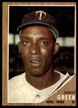 1962 Topps #84 Lenny Green Excellent 