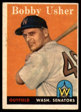 1958 Topps #124 Bob Usher VG Very Good ID: 103316 1958 Topps #124 Bob Usher VG Very Good ID: 103316