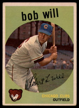 1959 Topps #388 Bob Will Excellent+ RC Rookie ID: 131250 1959 Topps #388 Bob Will Excellent+ RC Rookie ID: 131250