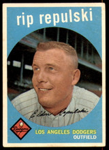 1959 Topps #195 Rip Repulski Excellent+ ID: 192187 1959 Topps #195 Rip Repulski Excellent+ ID: 192187