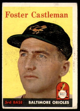1958 Topps #416 Foster Castleman UER Very Good ID: 186304 1958 Topps #416 Foster Castleman UER Very Good ID: 186304