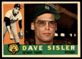 1960 Topps #186 Dave Sisler EX++ Excellent++ 