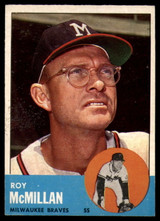 1963 Topps #156 Roy McMillan EX++ Excellent++ 