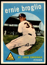 1959 Topps #296 Ernie Broglio Excellent+ RC Rookie  ID: 199632