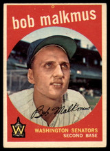 1959 Topps #151 Bobby Malkmus EX++ Excellent++ ID: 101335 1959 Topps #151 Bobby Malkmus EX++ Excellent++ ID: 101335