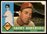 1960 Topps #285 Harry Anderson Excellent+ 1960 Topps #285 Harry Anderson Excellent+