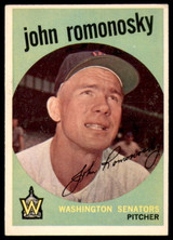 1959 Topps #267 John Romonosky Excellent+ RC Rookie ID: 191992 1959 Topps #267 John Romonosky Excellent+ RC Rookie ID: 191992