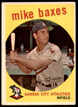 1959 Topps #381 Mike Baxes Excellent+ ID: 199678 1959 Topps #381 Mike Baxes Excellent+ ID: 199678