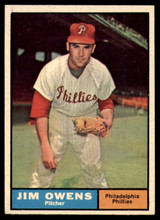 1961 Topps #341 Jim Owens Ex-Mint ID: 155959 1961 Topps #341 Jim Owens Ex-Mint ID: 155959