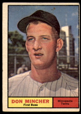 1961 Topps #336 Don Mincher Very Good ID: 155912 1961 Topps #336 Don Mincher Very Good ID: 155912
