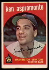 1959 Topps #424 Ken Aspromonte EX Excellent 1959 Topps #424 Ken Aspromonte EX Excellent