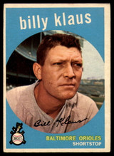 1959 Topps #299 Billy Klaus EX Excellent 1959 Topps #299 Billy Klaus EX Excellent
