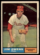 1961 Topps #341 Jim Owens Excellent+ ID: 155961 1961 Topps #341 Jim Owens Excellent+ ID: 155961