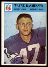 1966 Philadelphia #74 Wayne Rasmussen Near Mint ID: 130618 1966 Philadelphia #74 Wayne Rasmussen Near Mint ID: 130618