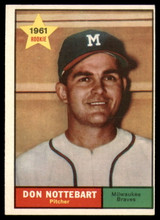 1961 Topps #29 Don Nottebart Excellent+  ID: 139639