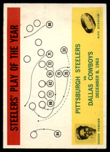 1964 Philadelphia #154 Buddy Parker Steelers Play of the Year Ex-Mint ID: 140153 1964 Philadelphia #154 Buddy Parker Steelers Play of the Year Ex-Mint ID: 140153