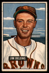 1951 Bowman #279 Jim Delsing VG RC Rookie