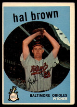 1959 Topps #487 Hal Brown EX Excellent  ID: 102525