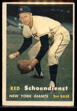 1957 Topps #154 Red Schoendienst EX