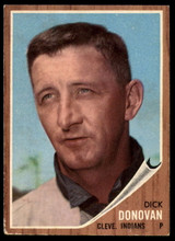1962 Topps #15 Dick Donovan UER VG-EX  ID: 169344