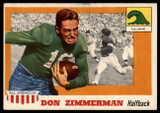 1955 Topps All American #49 Don Zimmerman EX/NM 