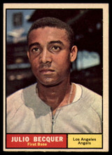 1961 Topps #329 Julio Becquer EX++ Excellent++  ID: 112519