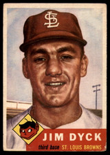 1953 Topps #177 Jim Dyck EX Excellent RC Rookie