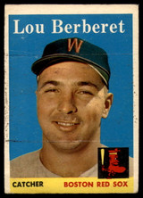 1958 Topps #383 Lou Berberet G/VG Good/Very Good 