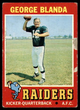 1971 Topps # 39 George Blanda Poor  ID: 151958