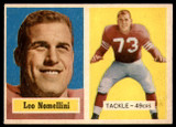 1957 Topps #6 Leo Nomellini EX/NM ID: 72212 1957 Topps #6 Leo Nomellini EX/NM ID: 72212