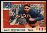 1955 Topps All American #99 Don Whitmire VG SP 1955 Topps All American #99 Don Whitmire VG SP